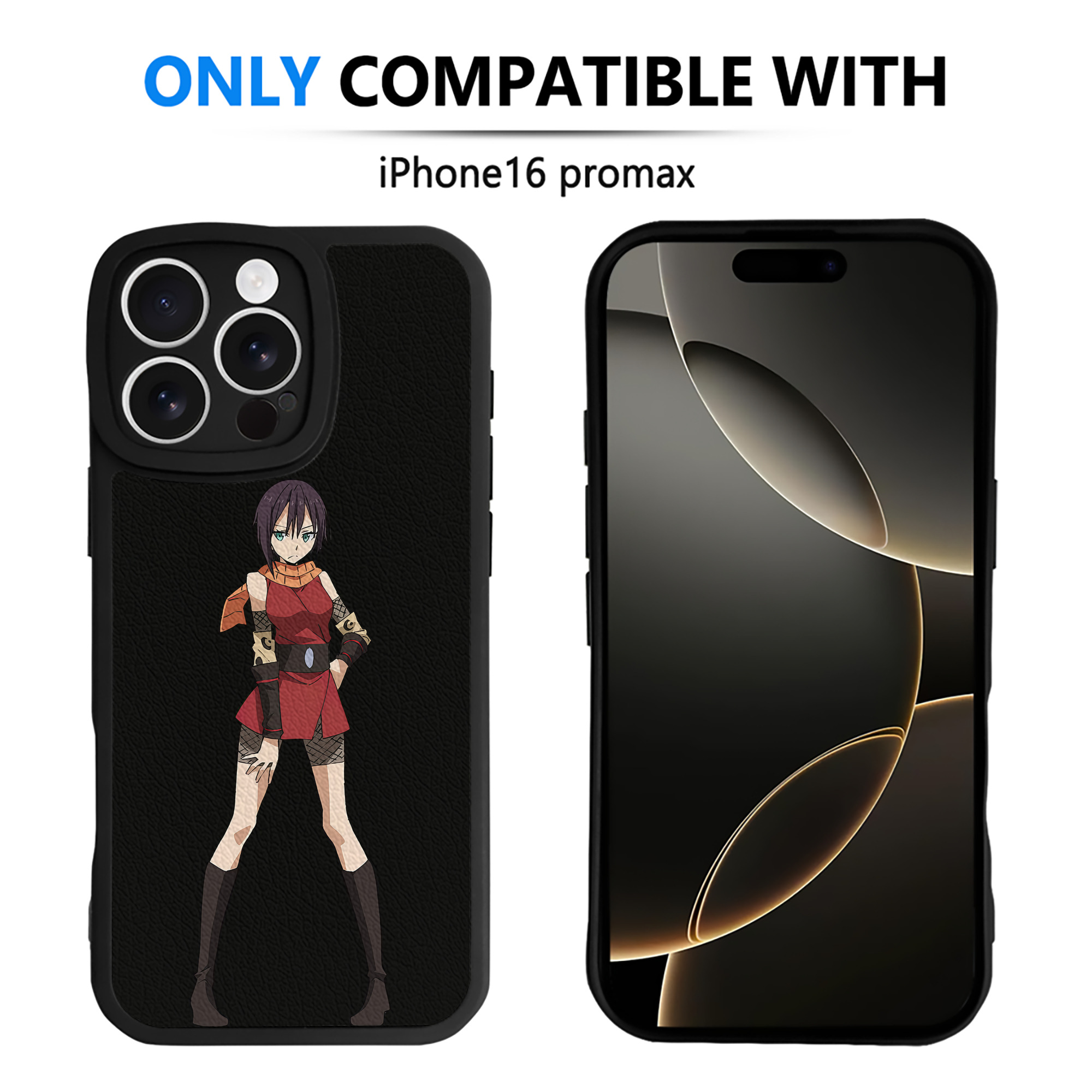 （画像用） 転スラ Regarding Reincarnated to Slime 【iPhone 16シリーズ対応】シリコンスマホケース（レザー調） 材質：シリコン